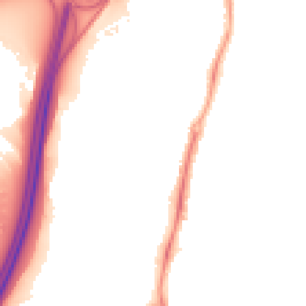 Night-time road noise heatmap for TS5 4GH