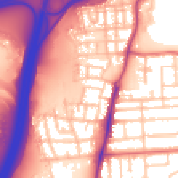 Daytime road noise heatmap for TS5 4GN