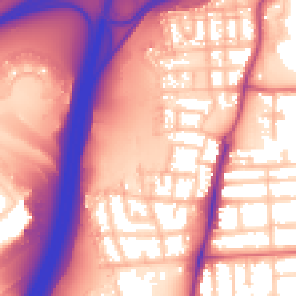 Daytime road noise heatmap for TS5 4GX