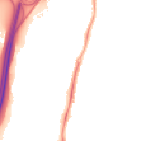 Night-time road noise heatmap for TS5 4HB