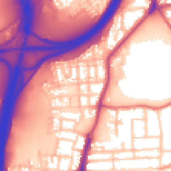 Daytime road noise heatmap for TS5 4ND