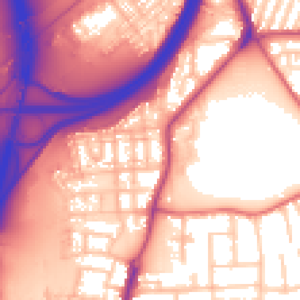 Daytime road noise heatmap for TS5 4PD