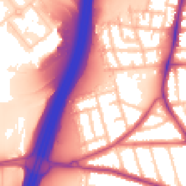 Daytime road noise heatmap for TS5 4QL