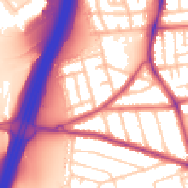 Daytime road noise heatmap for TS5 4RG