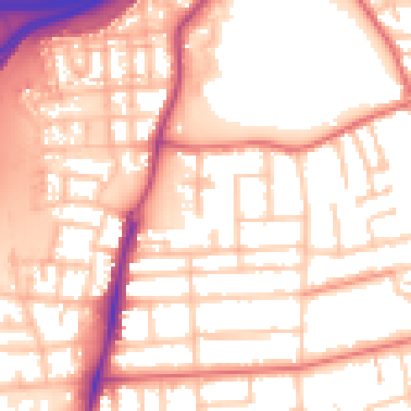 Daytime road noise heatmap for TS5 5AT