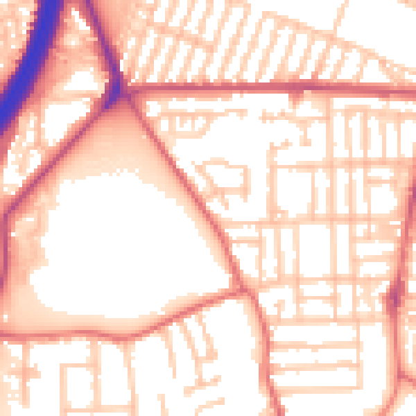 Daytime road noise heatmap for TS5 5BE