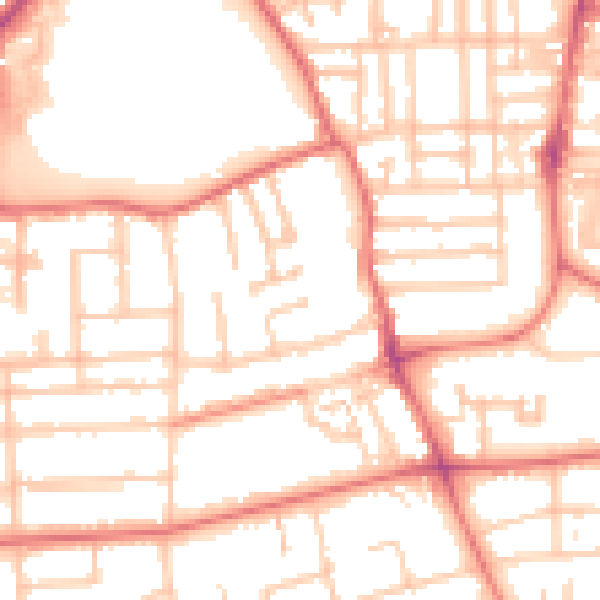Daytime road noise heatmap for TS5 5DR