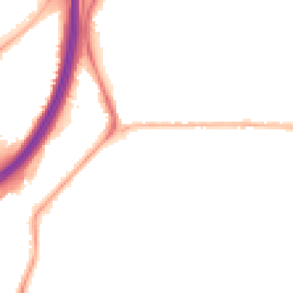 Night-time road noise heatmap for TS5 5DW