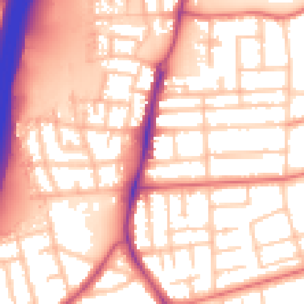 Daytime road noise heatmap for TS5 5HA
