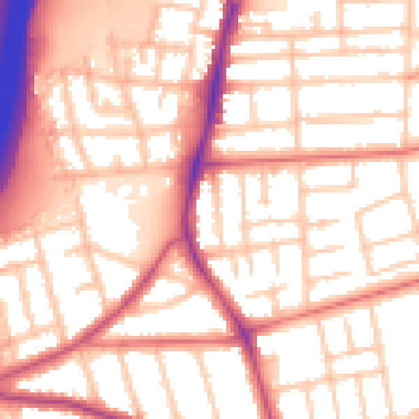 Daytime road noise heatmap for TS5 5HZ