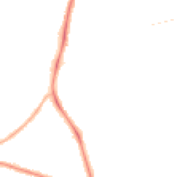 Night-time road noise heatmap for TS5 5JL