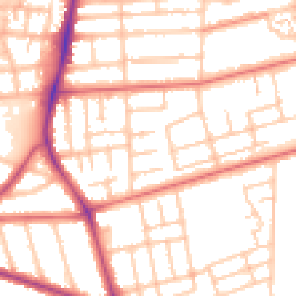 Daytime road noise heatmap for TS5 5JY