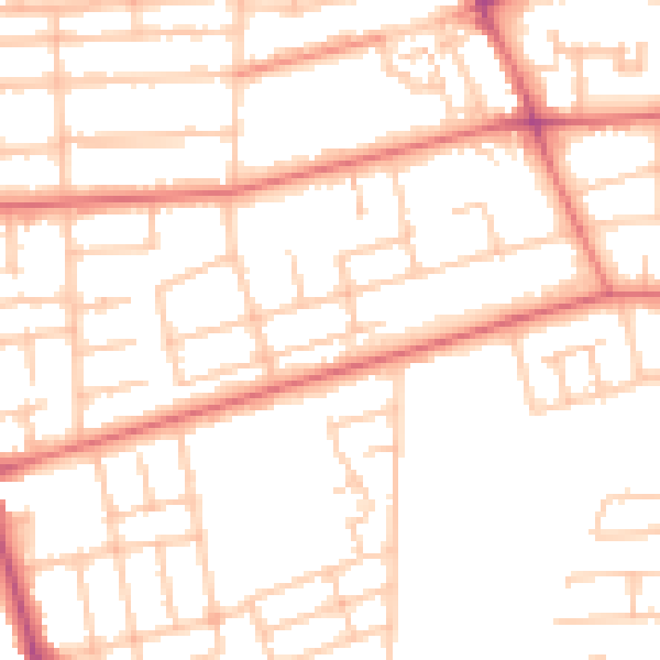 Daytime road noise heatmap for TS5 5LN