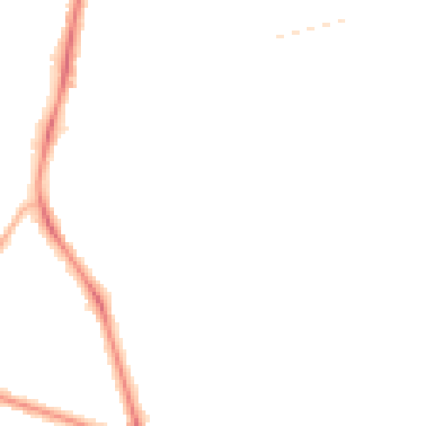 Night-time road noise heatmap for TS5 5LP