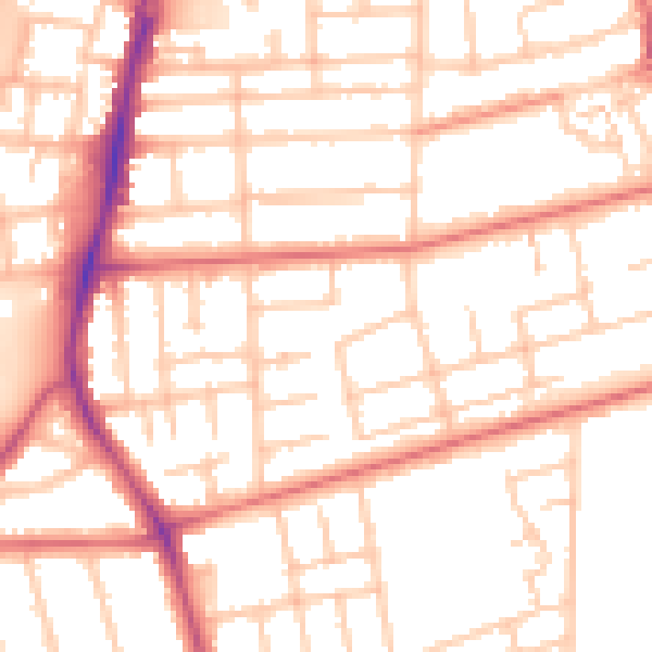 Daytime road noise heatmap for TS5 5LR