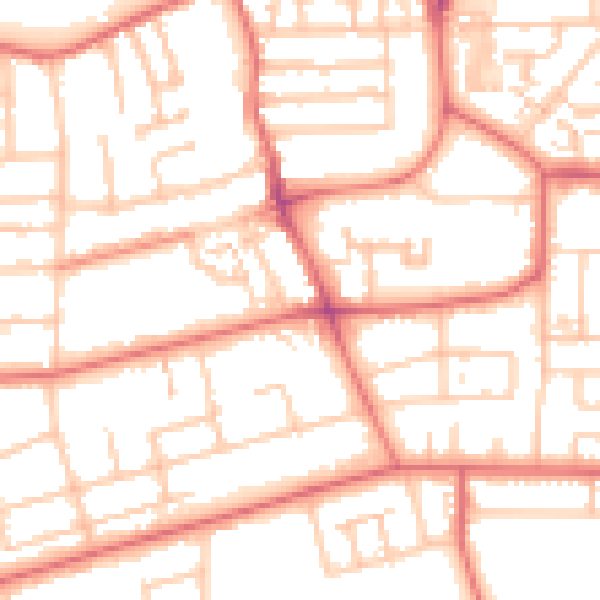 Daytime road noise heatmap for TS5 5ND
