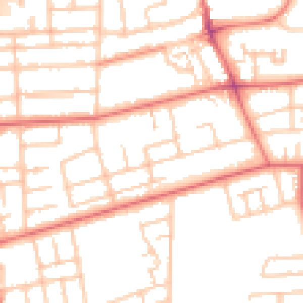 Daytime road noise heatmap for TS5 5NP