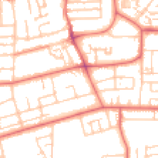 Daytime road noise heatmap for TS5 5PG