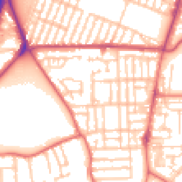 Daytime road noise heatmap for TS5 6BB