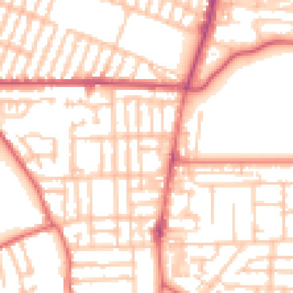 Daytime road noise heatmap for TS5 6BP