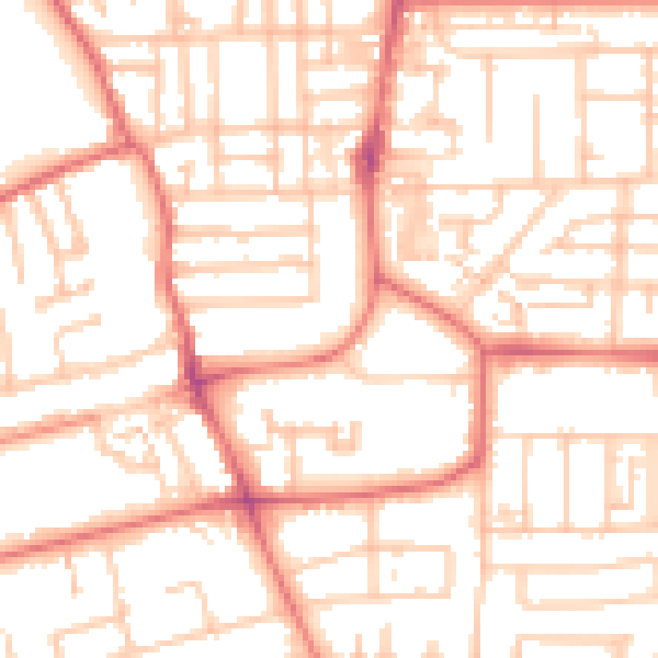 Daytime road noise heatmap for TS5 6SF