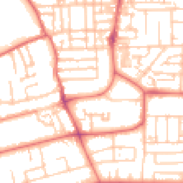 Daytime road noise heatmap for TS5 6SH