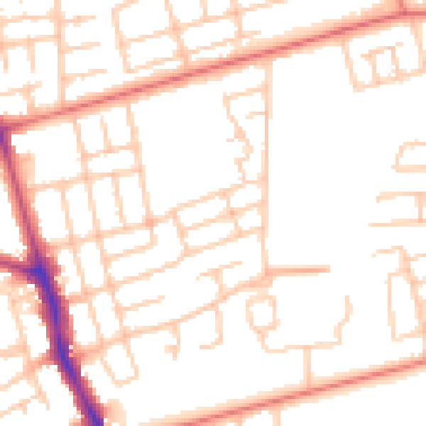 Daytime road noise heatmap for TS5 7DQ