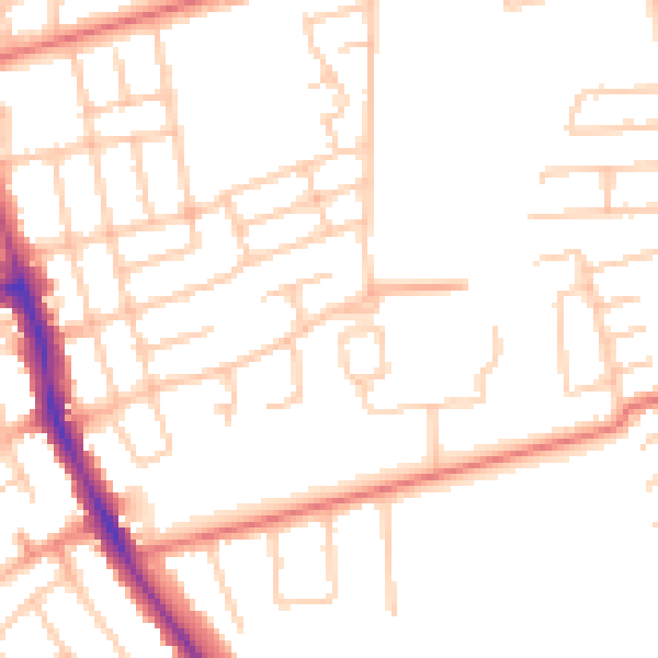 Daytime road noise heatmap for TS5 7DZ