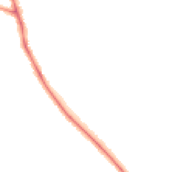 Night-time road noise heatmap for TS5 7ER
