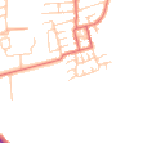 Daytime road noise heatmap for TS5 7JB