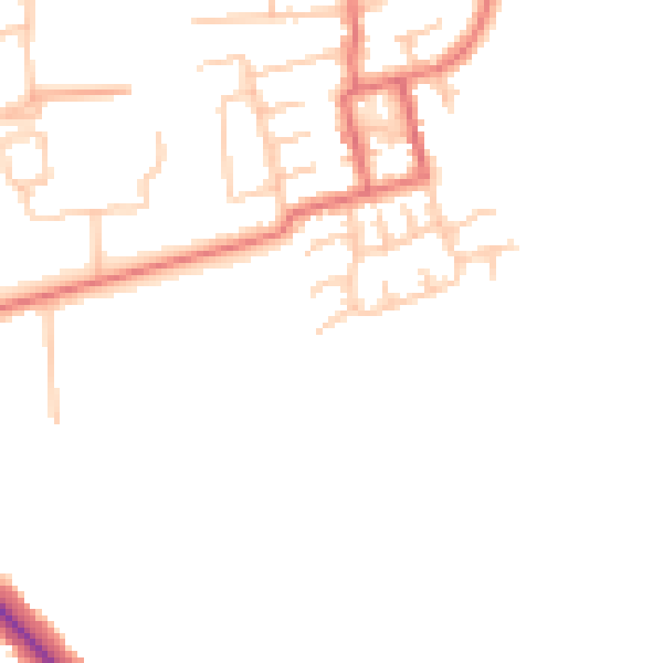 Daytime road noise heatmap for TS5 7JD