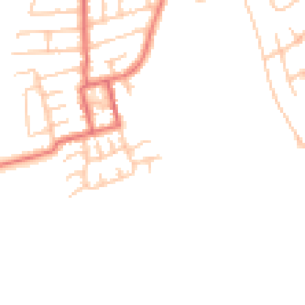 Daytime road noise heatmap for TS5 7JW