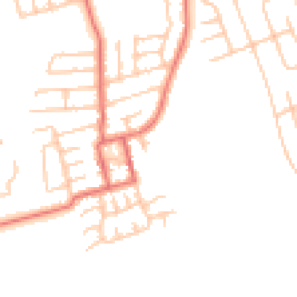 Daytime road noise heatmap for TS5 7NJ