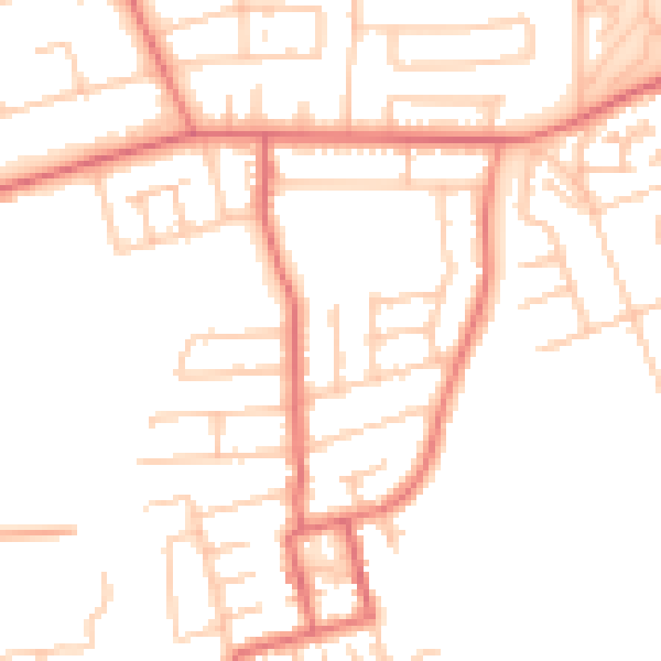 Daytime road noise heatmap for TS5 7PQ