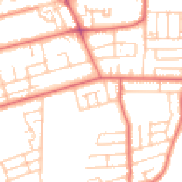 Daytime road noise heatmap for TS5 7RP