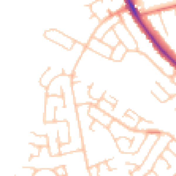 Daytime road noise heatmap for TS5 8BF