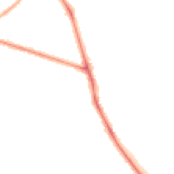 Night-time road noise heatmap for TS5 8DL