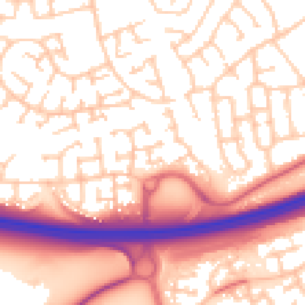 Daytime road noise heatmap for TS5 8FH