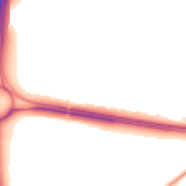 Night-time road noise heatmap for TS5 8FN