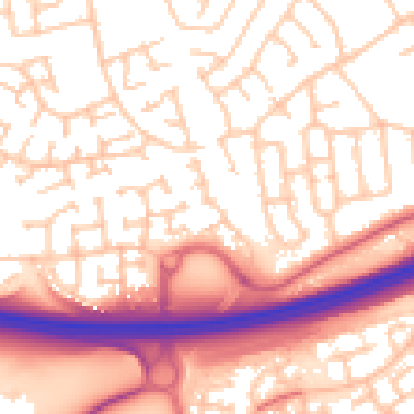 Daytime road noise heatmap for TS5 8HA