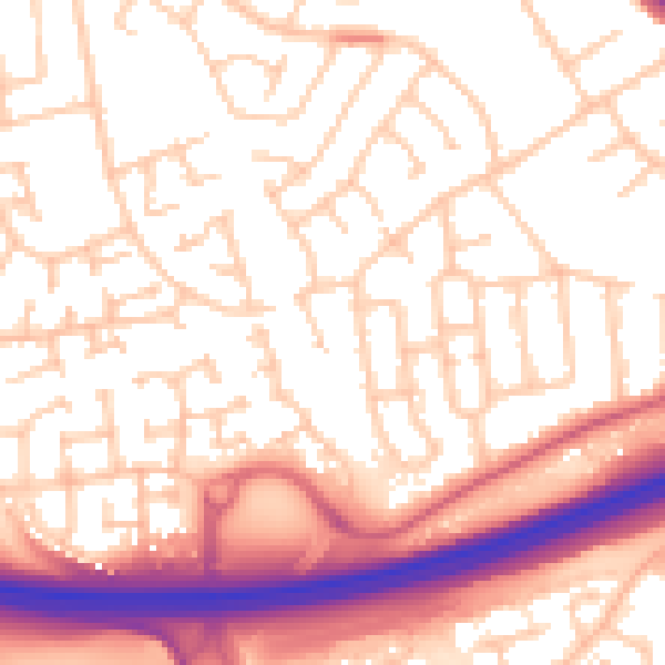 Daytime road noise heatmap for TS5 8HN