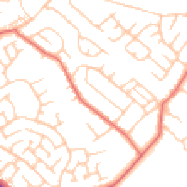 Daytime road noise heatmap for TS7 0BY