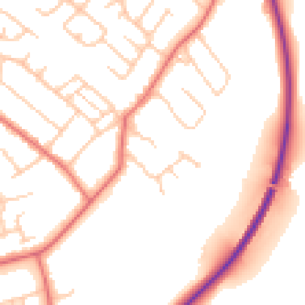 Daytime road noise heatmap for TS7 0RH