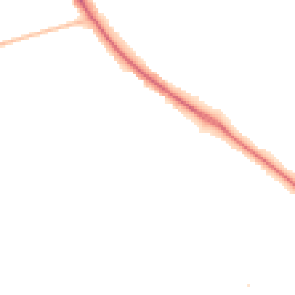 Night-time road noise heatmap for TS7 8ND
