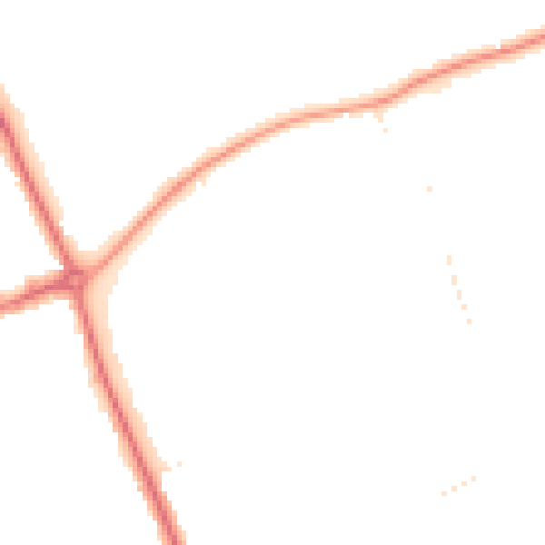 Night-time road noise heatmap for TS7 9JF
