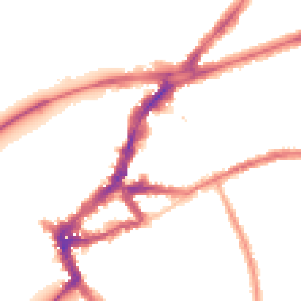 Night-time road noise heatmap for TW9 1AE