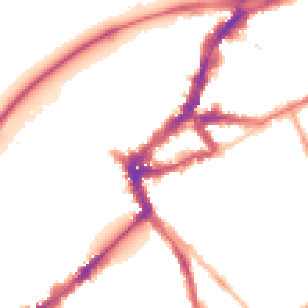 Night-time road noise heatmap for TW9 1BE