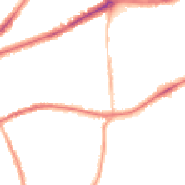 Night-time road noise heatmap for TW9 1XP