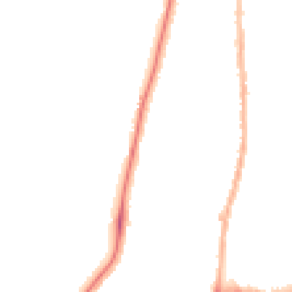 Night-time road noise heatmap for TW9 2AR