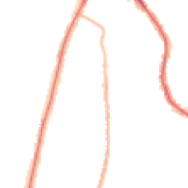 Night-time road noise heatmap for TW9 3NJ